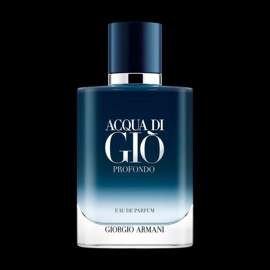 Decant original de Acqua Di Gio Profondo EDP disponible en Costa Rica – frasco pequeño con perfume auténtico de diseñador o nicho, ideal para probar antes de comprar. Envío a todo el país.