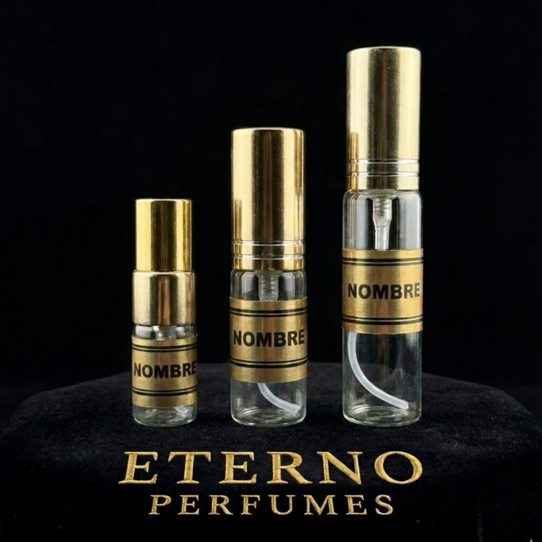 Viales de decants de Eterno Perfumes en 1ml, 2ml, 5ml y 10ml
