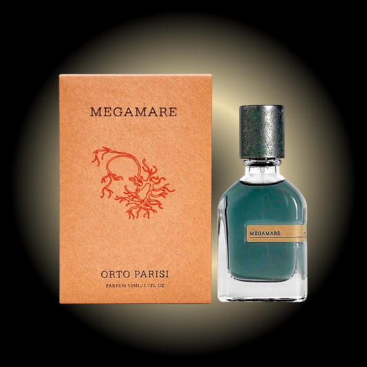 Perfume Megamare de Orto Parisi original disponible en Costa Rica – fragancia nicho de lujo en presentación sellada o decants